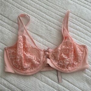 NWT Victoria's Secret Pink Lace Bra with Underwire Support 36DD